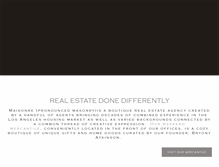 Tablet Screenshot of maisonrealestate.com